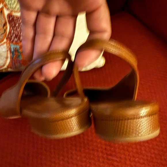 Doen Chloe Slingback In Oak Faux Lizard - Picture 9 of 9